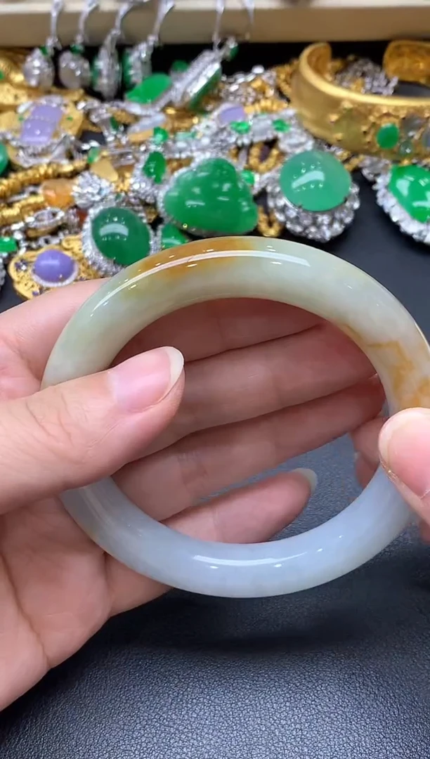 未镶嵌手镯翡翠375-中国好珍宝