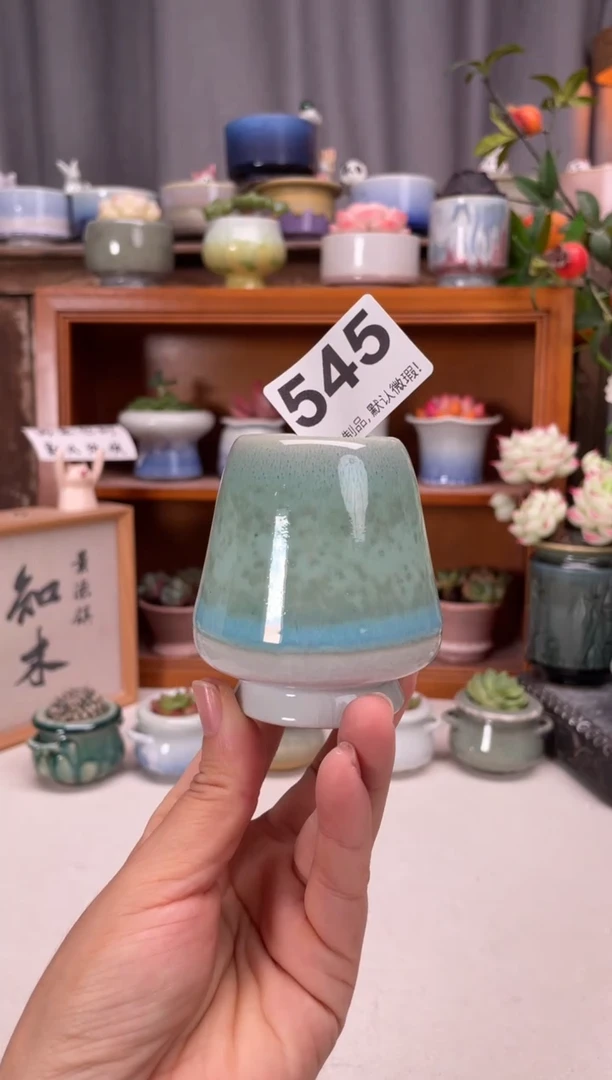 瓷片545知木小芳花盆