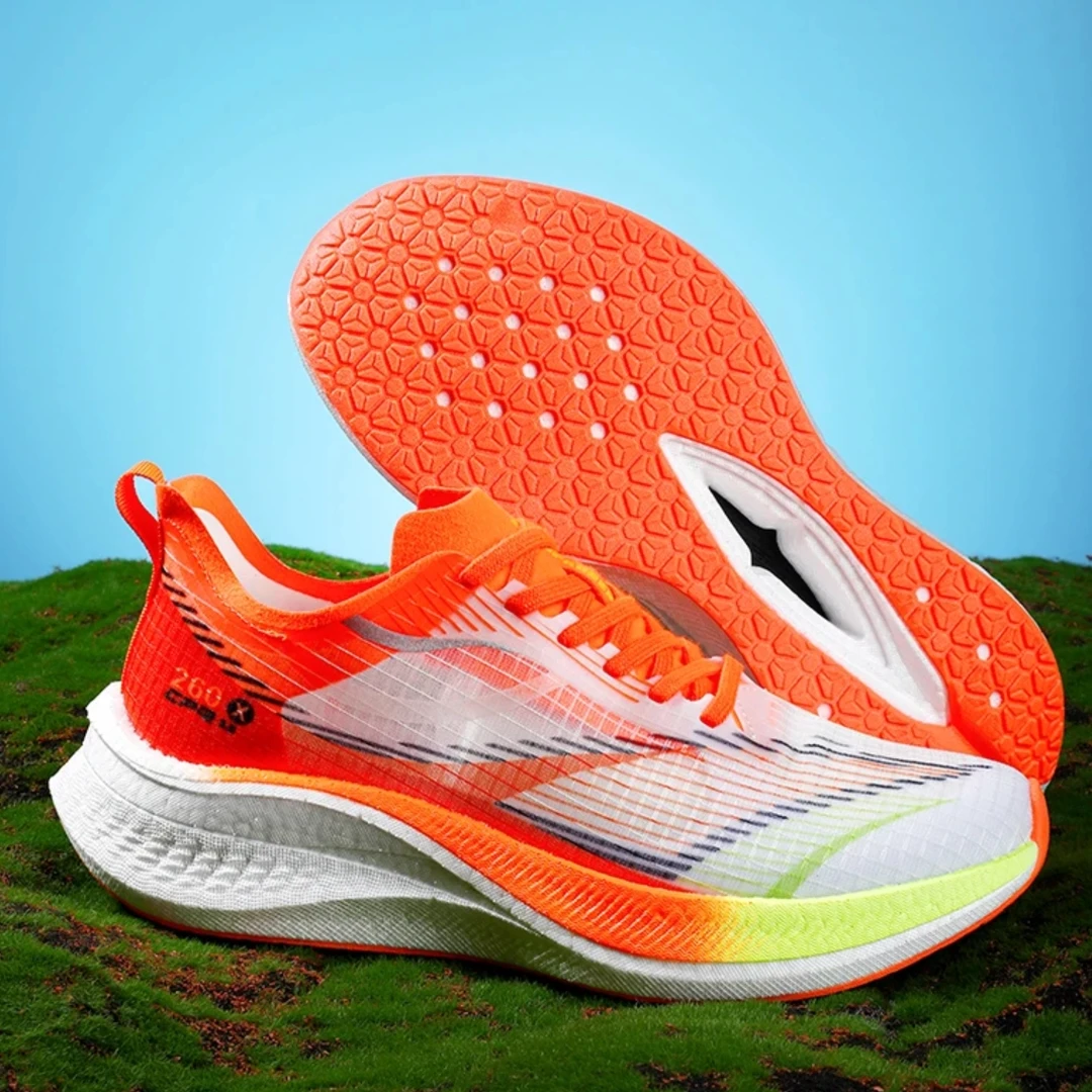 超跑人春秋夏新款专业跑步鞋男女同款软底潮流时尚休闲系带运动鞋