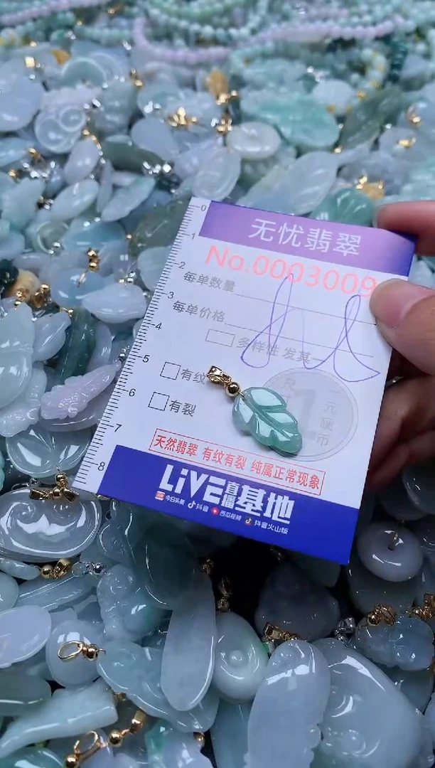 翡翠未镶嵌吊坠(不含链)3009