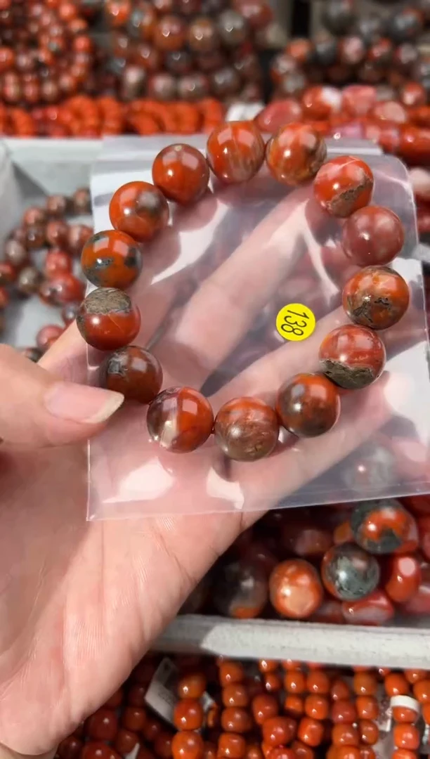 南红玛瑙手串未镶嵌小*16+