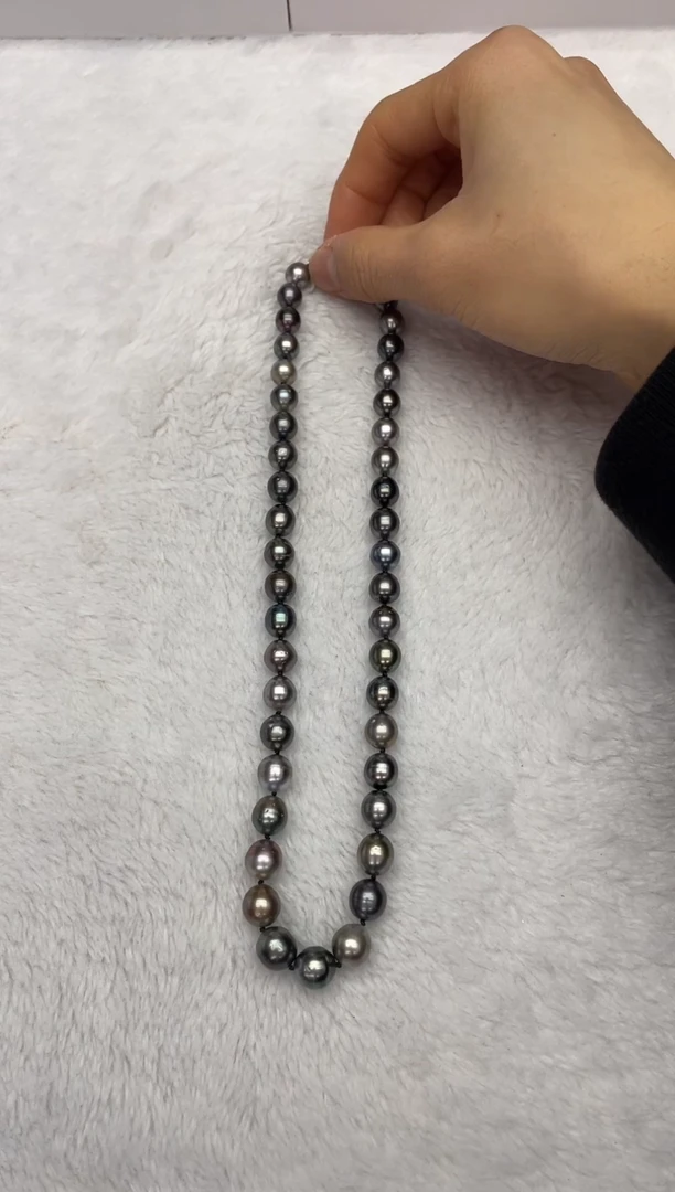 【闪购商品】海水珍珠颈饰未镶嵌大溪地8-10mm（多样性发一）