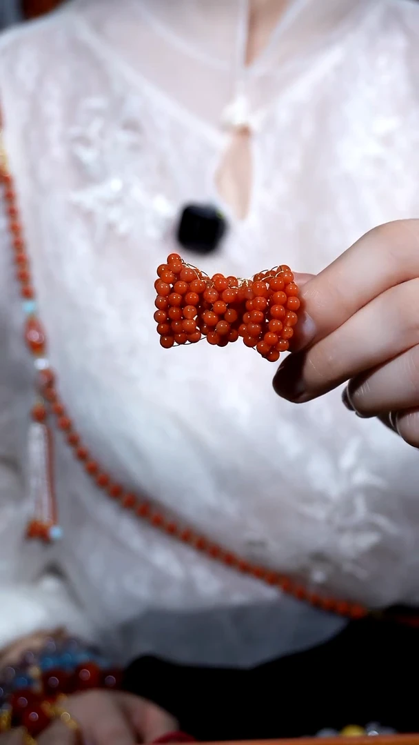 未镶嵌南红玛瑙发饰发夹