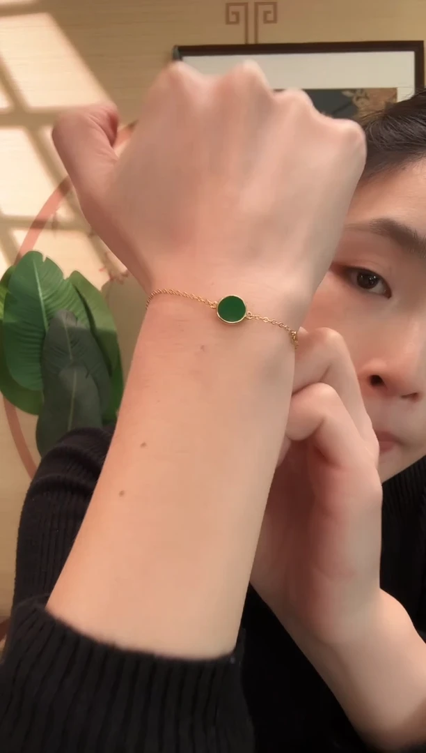 颈饰银S925镶嵌翡翠手饰