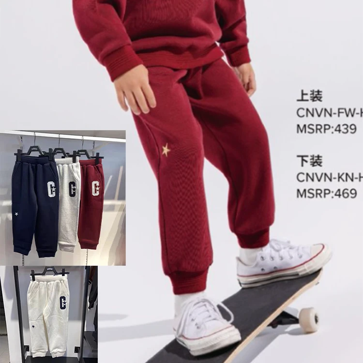 Converse匡威儿童新年款舒适休闲时尚潮流百搭休闲长裤 CV2512330