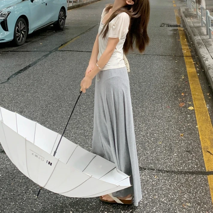 切糕自制【慵懒满分】小个子夏季小众通勤松弛感套装针织吊带裙罩衫