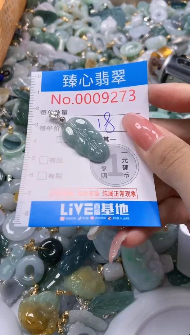 翡翠未镶嵌颈饰9273