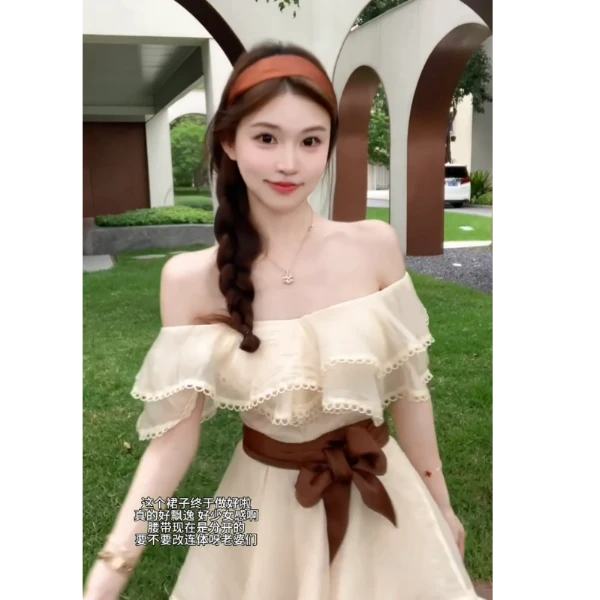 法式超好看设计感小众辣妹气质连衣裙女夏季2025新款显瘦短裙子潮
