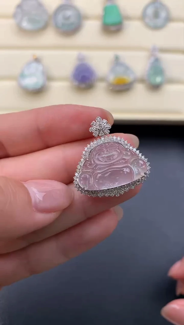 【闪购商品】翡翠颈饰18K金镶嵌X174