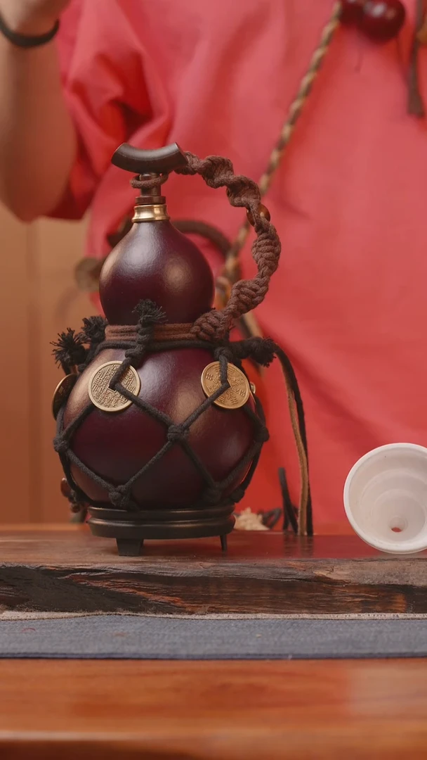 1372号精品大漆葫芦防腐防渗装水茶酒