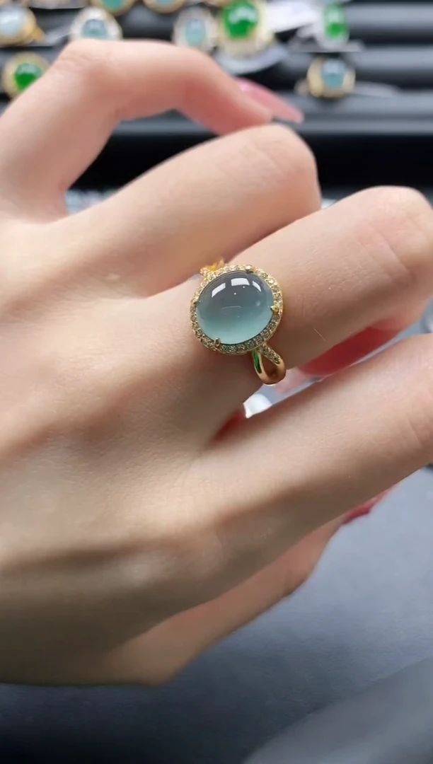 【闪购商品】翡翠戒指银S925镶嵌1111