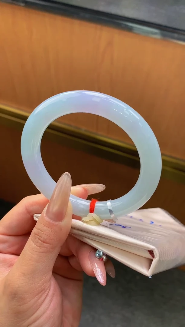 未镶嵌手镯翡翠-F97-圆条56