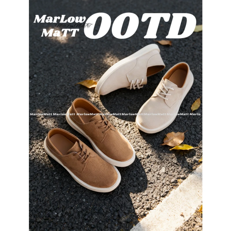 MarlowMatt极简穿搭老钱风复古潮流乐福鞋男士百搭防滑耐磨休闲鞋