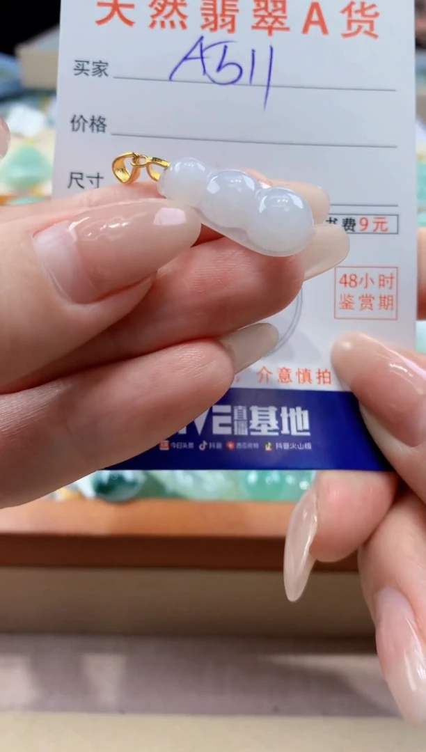 翡翠未镶嵌颈饰天然A货翡翠挂件