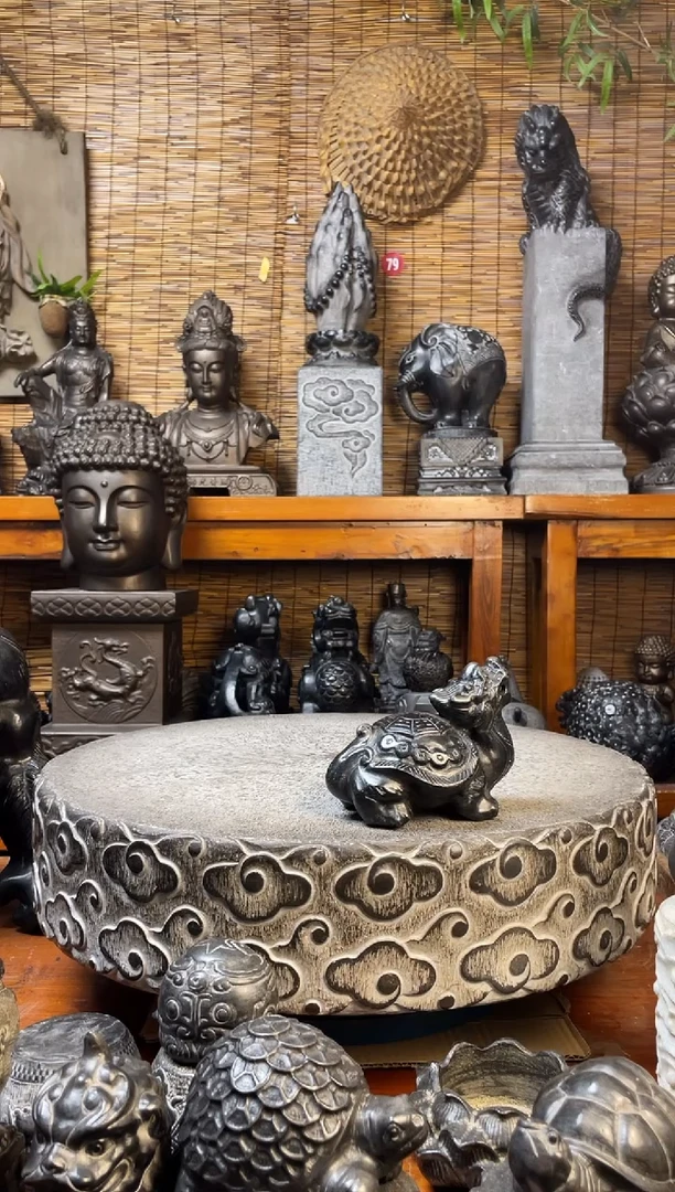 石材小龙龟天然青石雕刻