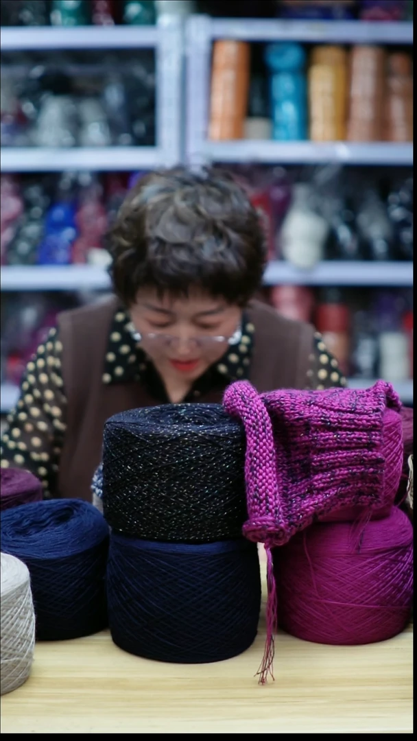 羊毛欢姐手编线B459