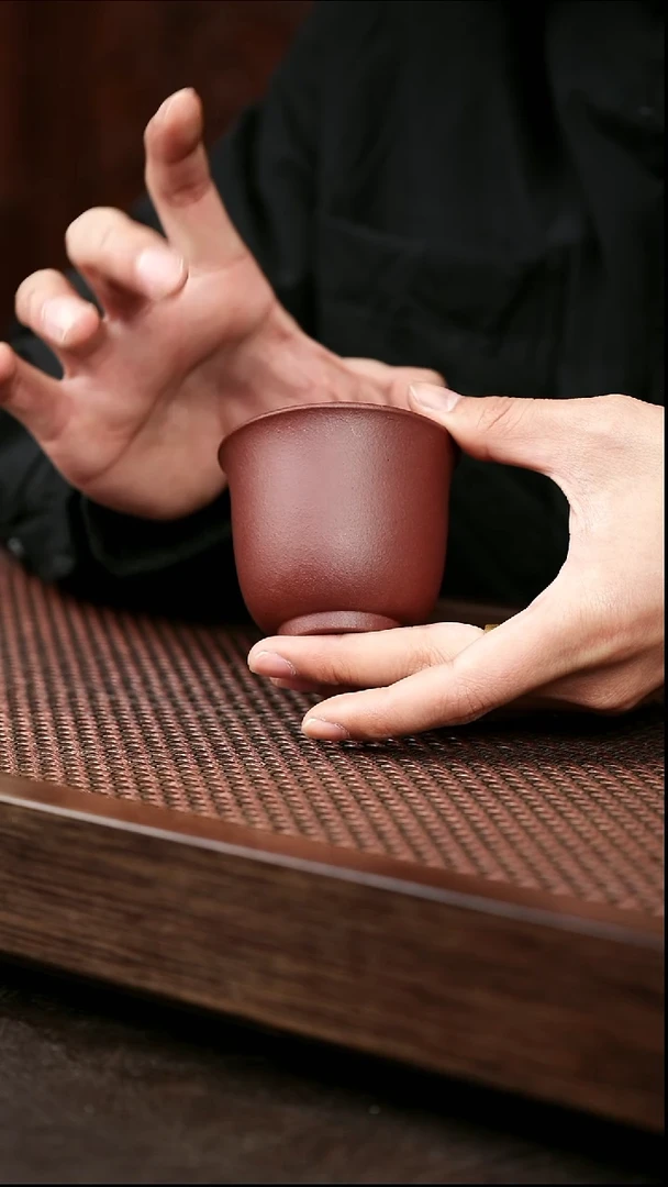 茶杯紫砂中槽清玉兰杯