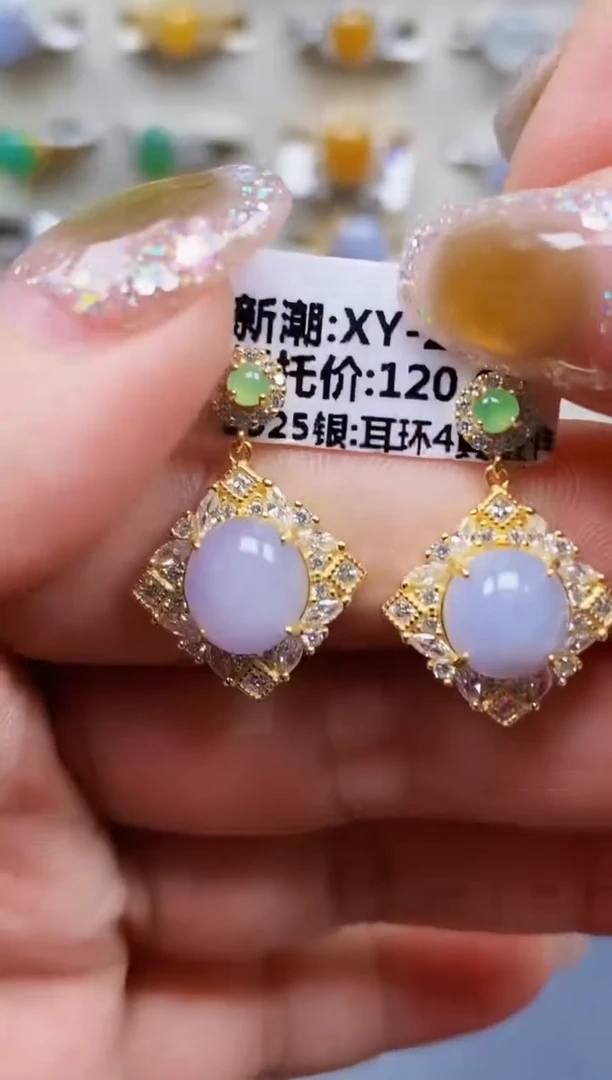 银S925镶嵌戒指翡翠0463
