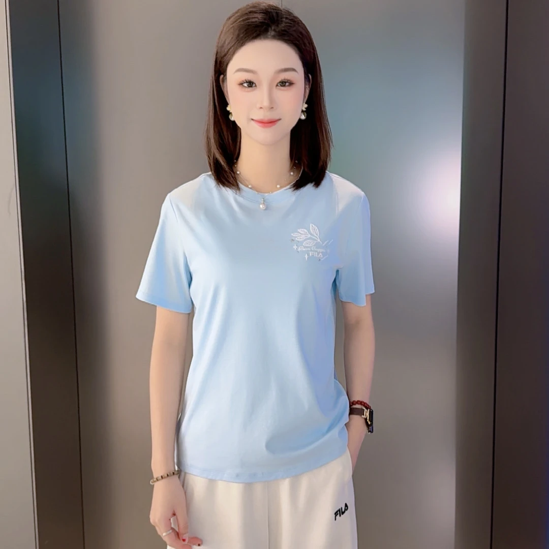 Fila/斐乐夏季新款女欧若风户外运动休闲百搭短袖T恤F11W528106F