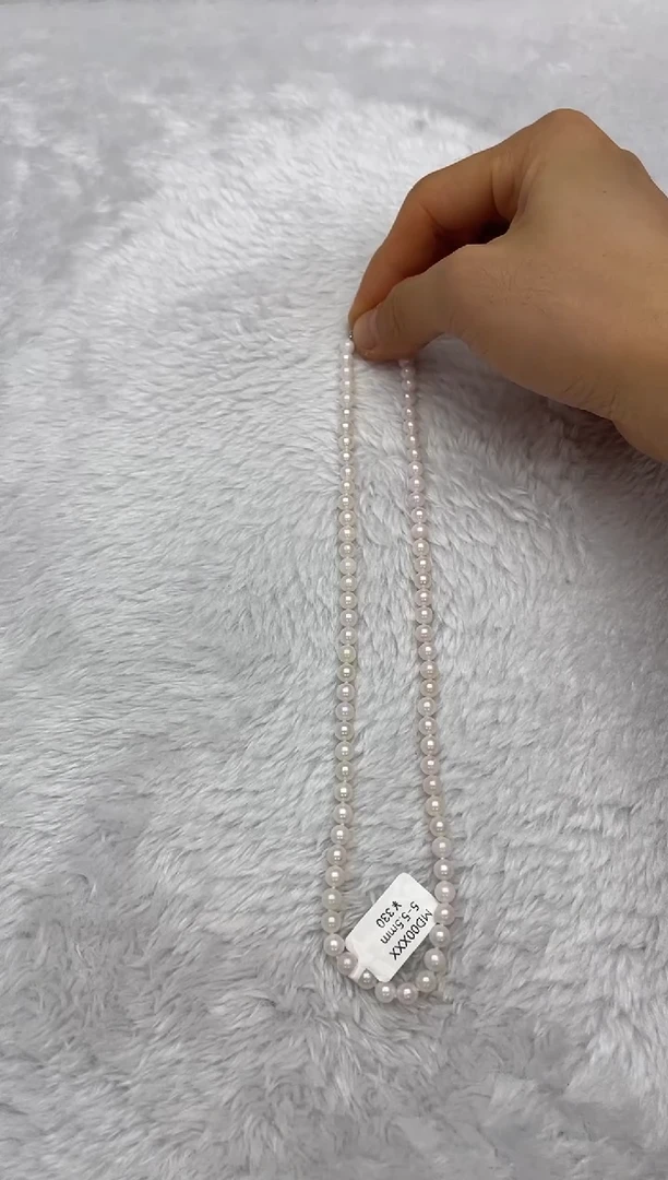 项链银S925镶嵌海水珍珠AK5-5.5mm