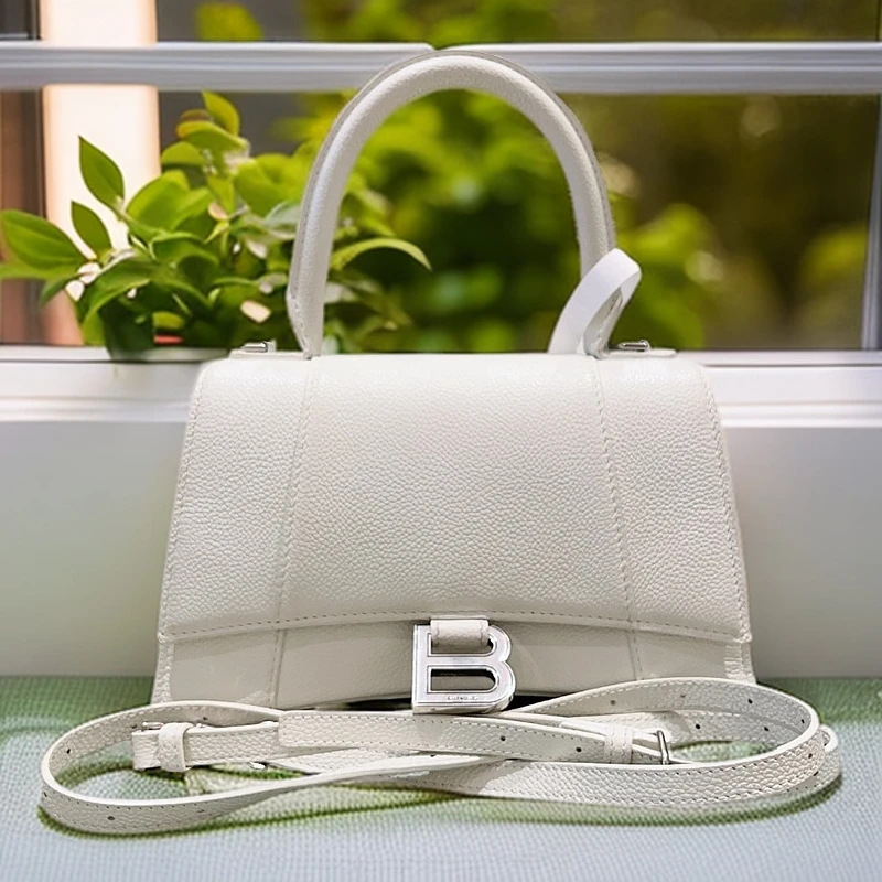 95新 Balenciaga/巴黎世家 白色沙漏包1210 5821