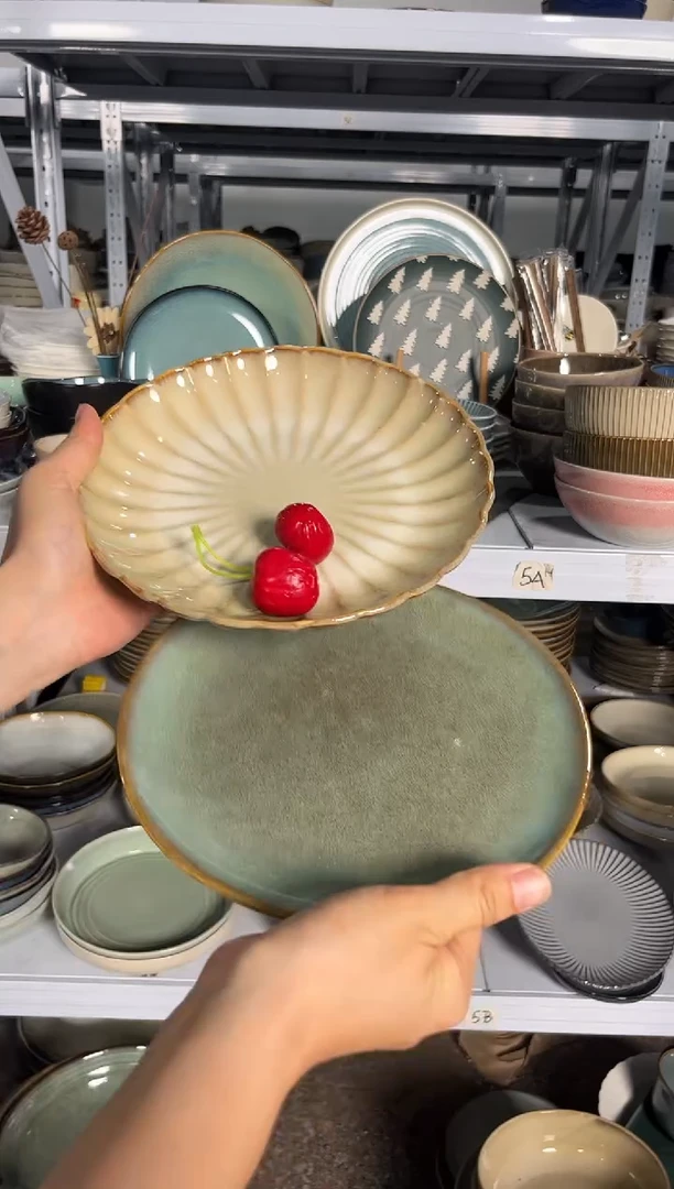 陶瓷外贸尾货瑕疵满20包邮X2 小盘组合