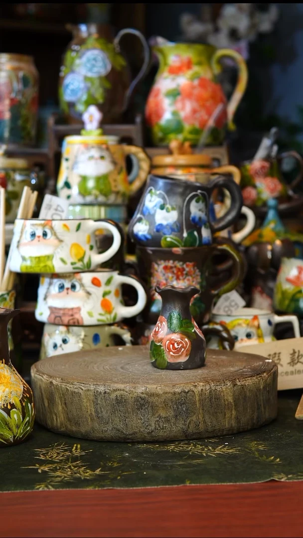 陶瓷86景德镇手工手绘釉下彩