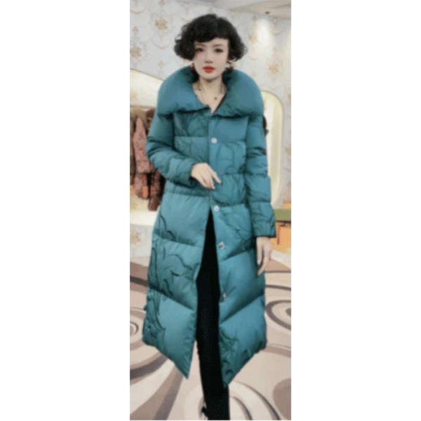 《冰川黑金》Y72871 时尚设计师轻奢保暖冬季鹅绒服