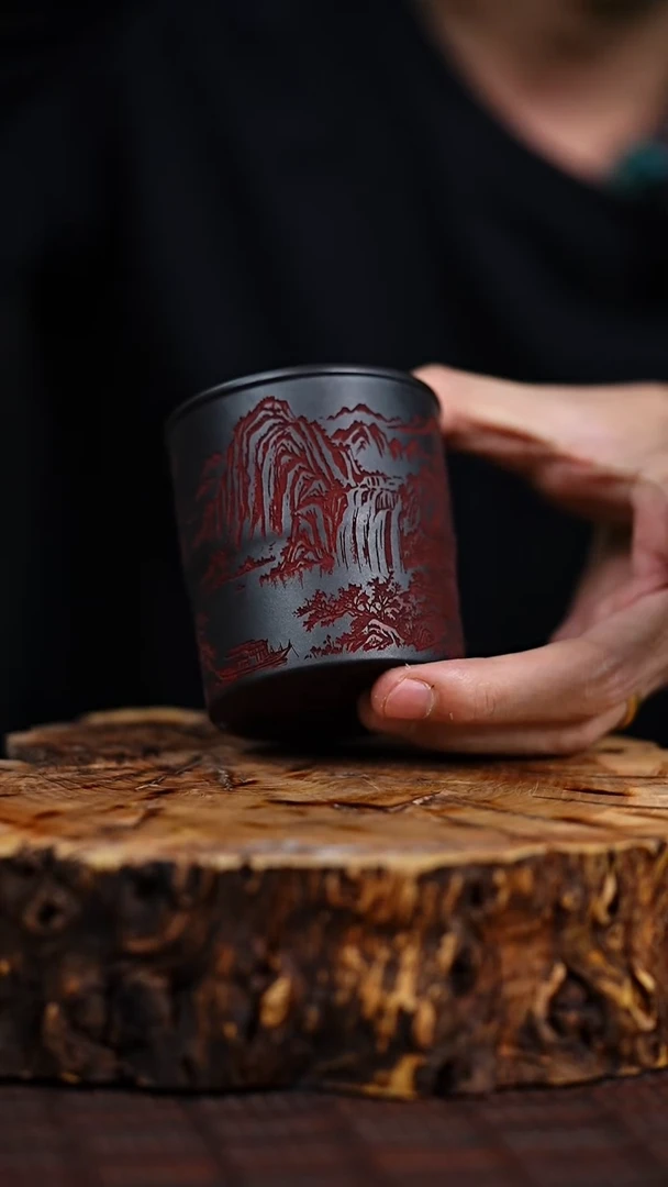 茶壶紫砂宜兴知衍传器精美杯子