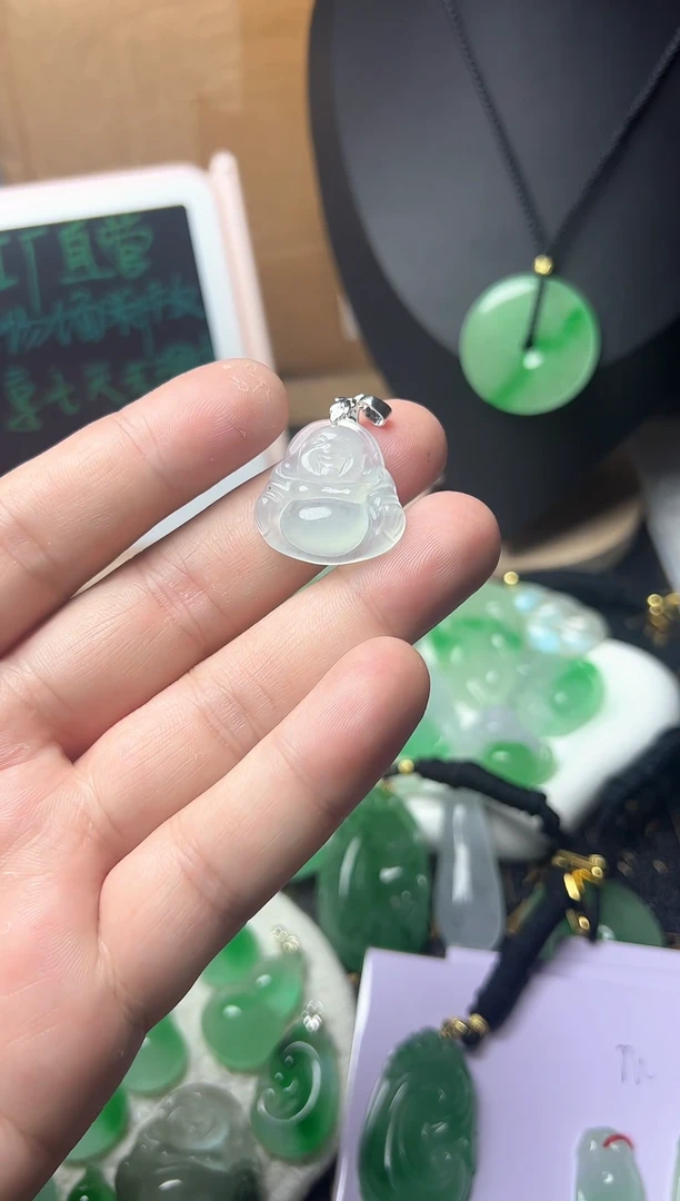 颈饰未镶嵌翡翠所见即所得，一图一物