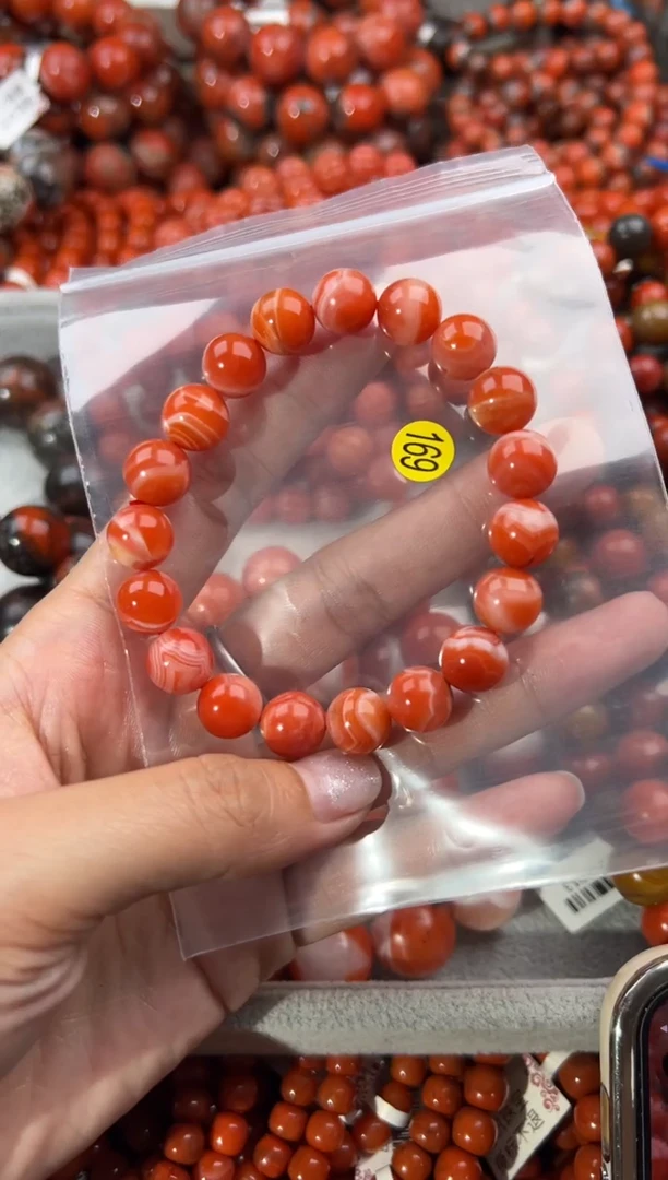 未镶嵌手串南红玛瑙10+