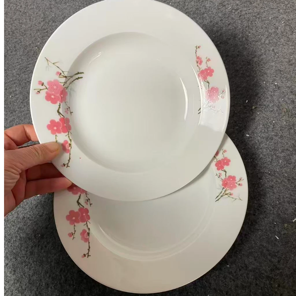 翠竹红梅盘2只家用