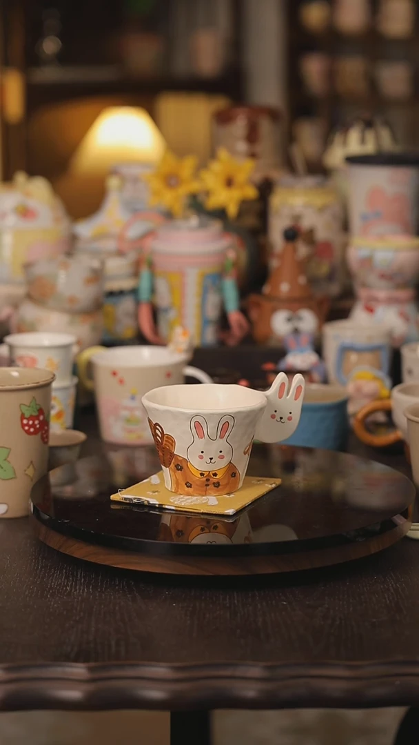 摆件景德镇釉下彩绘设计师款式陶瓷