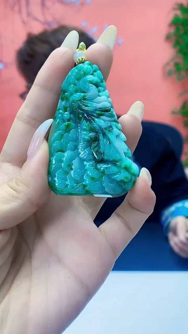 未镶嵌定制翡翠5159ty-毛货挂件72