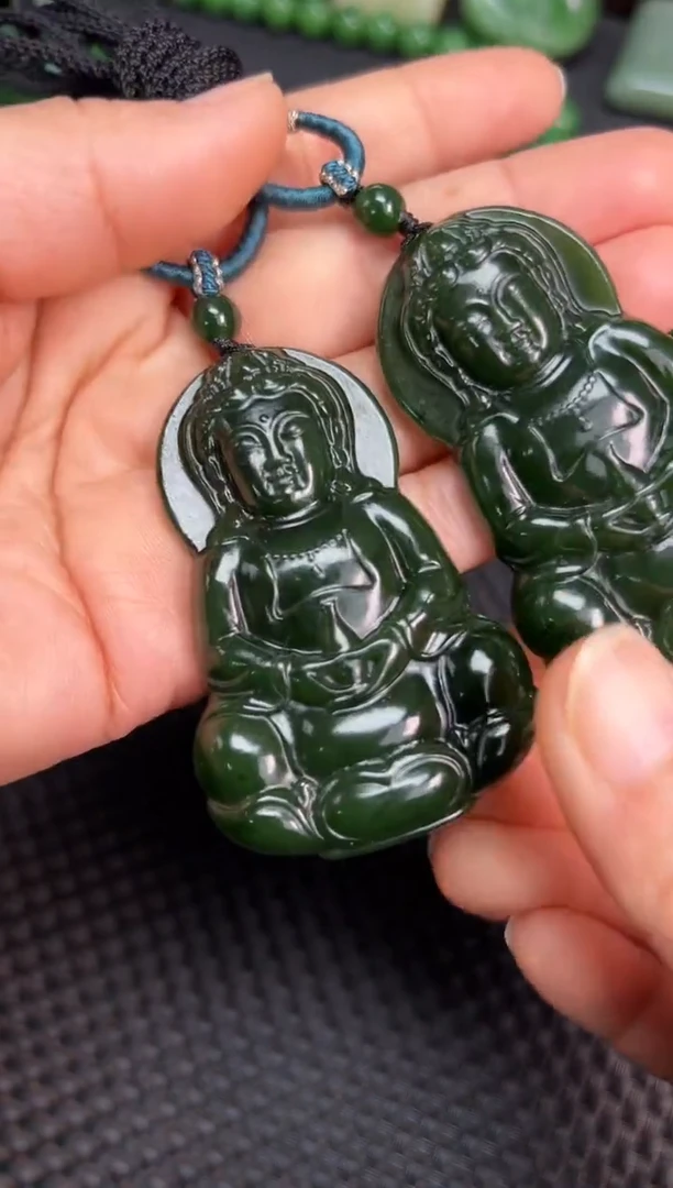 【闪购商品】和田玉颈饰未镶嵌观音吊坠多样性拍一发一