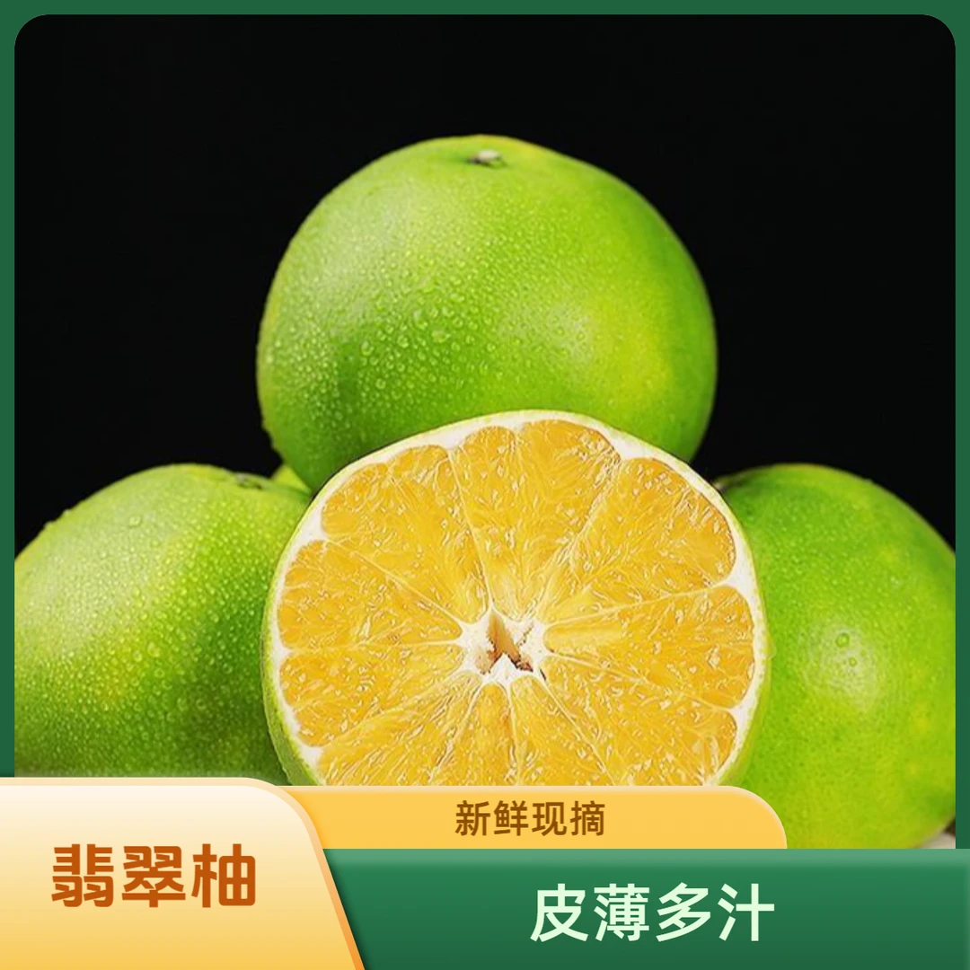 【青靛柚】正宗福建平和翡翠葡萄柚子新鲜现摘绿宝石柚送榨汁器