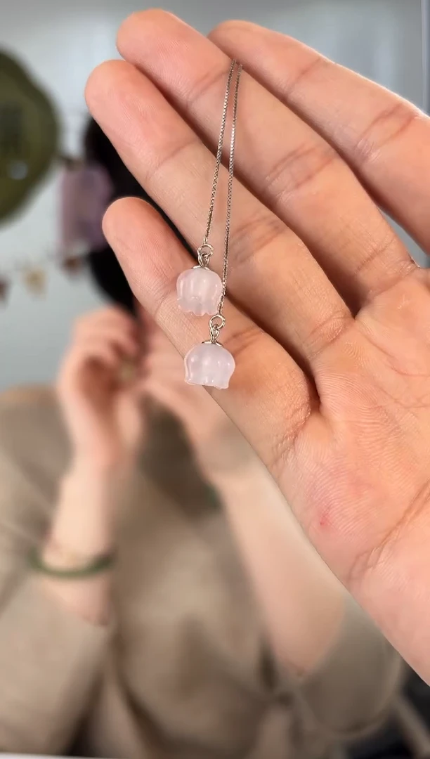 未镶嵌耳钉玛瑙/玉髓仙梦耳线