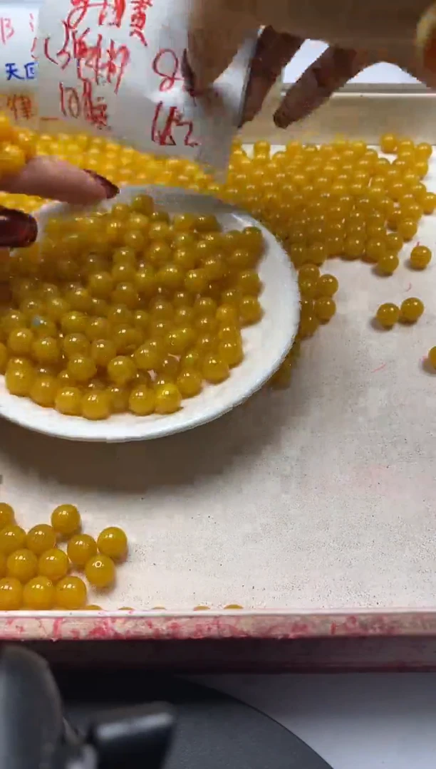 【闪购商品】蜜蜡颈饰未镶嵌w99蜜蜡鸡油黄8mm*10颗