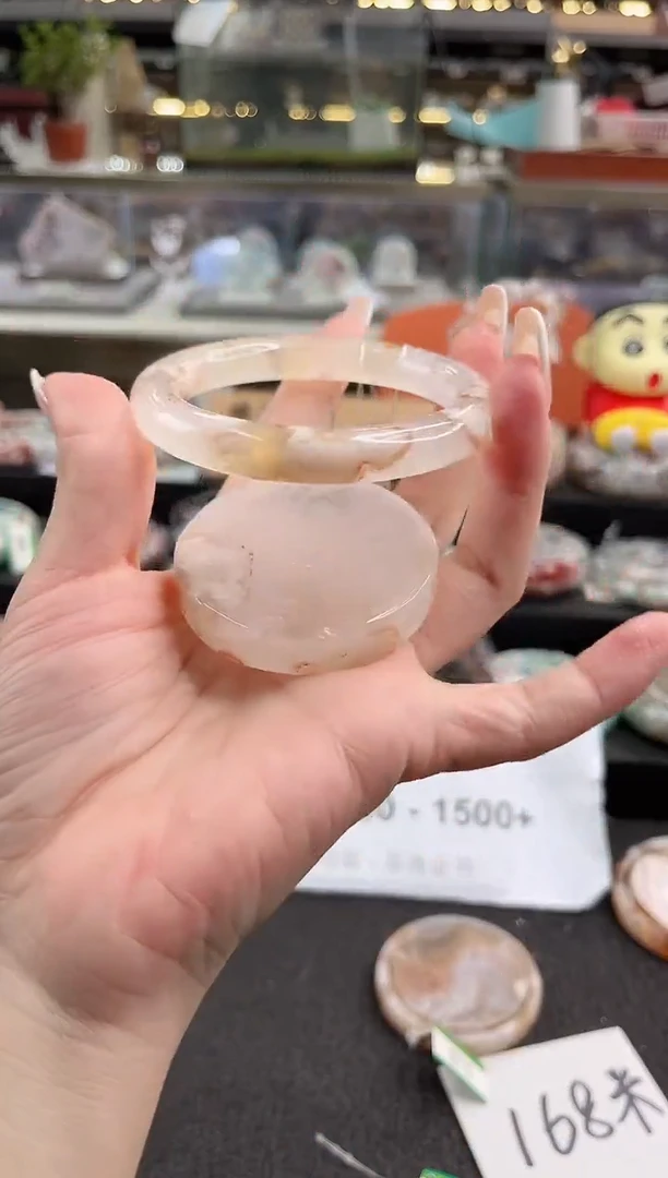 未镶嵌手镯石英质玉55圈口（赠品镯心）3541469