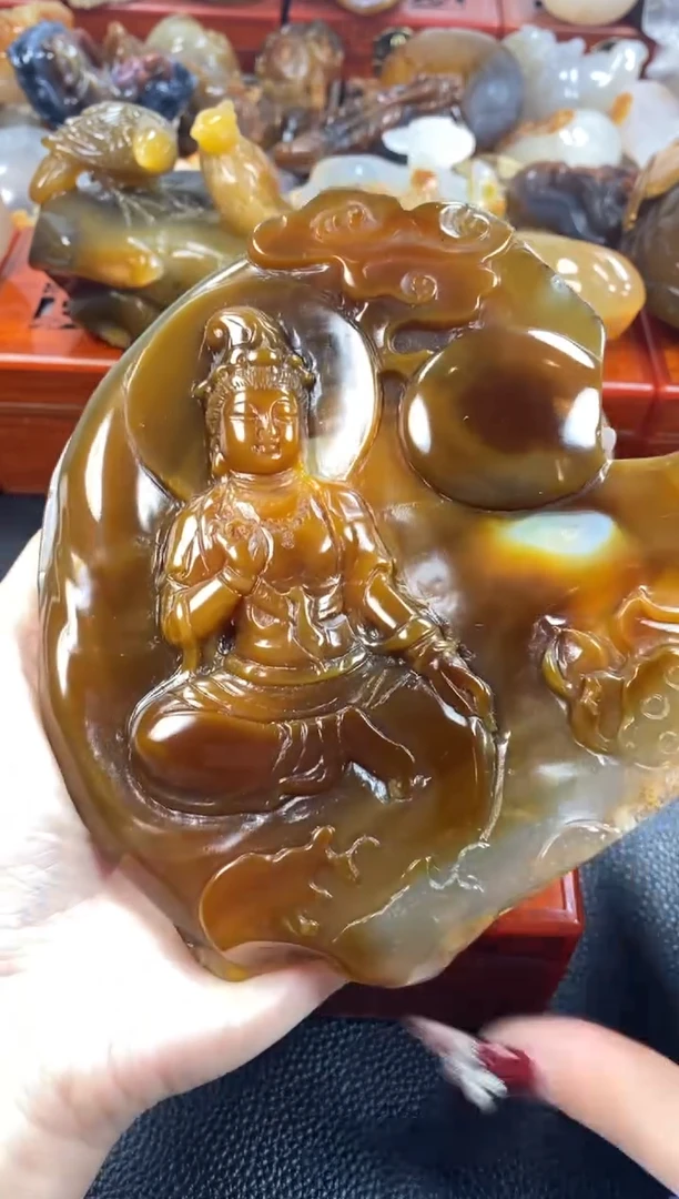 【闪购商品】玛瑙/玉髓摆件未镶嵌1