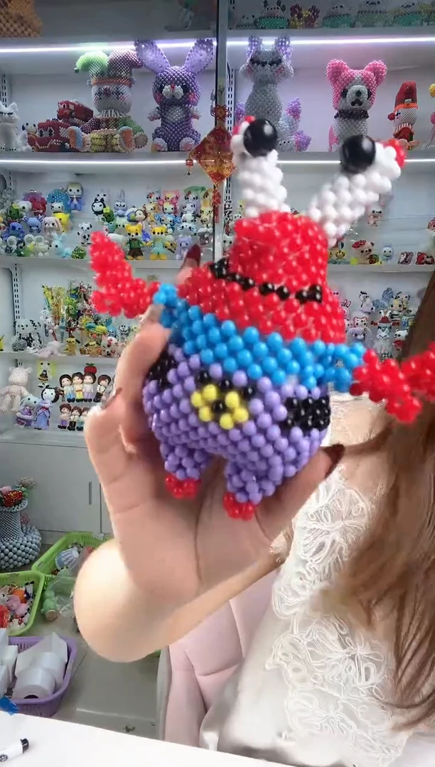 玻璃0693卡6糖果珠蟹老板材料包买一宠一