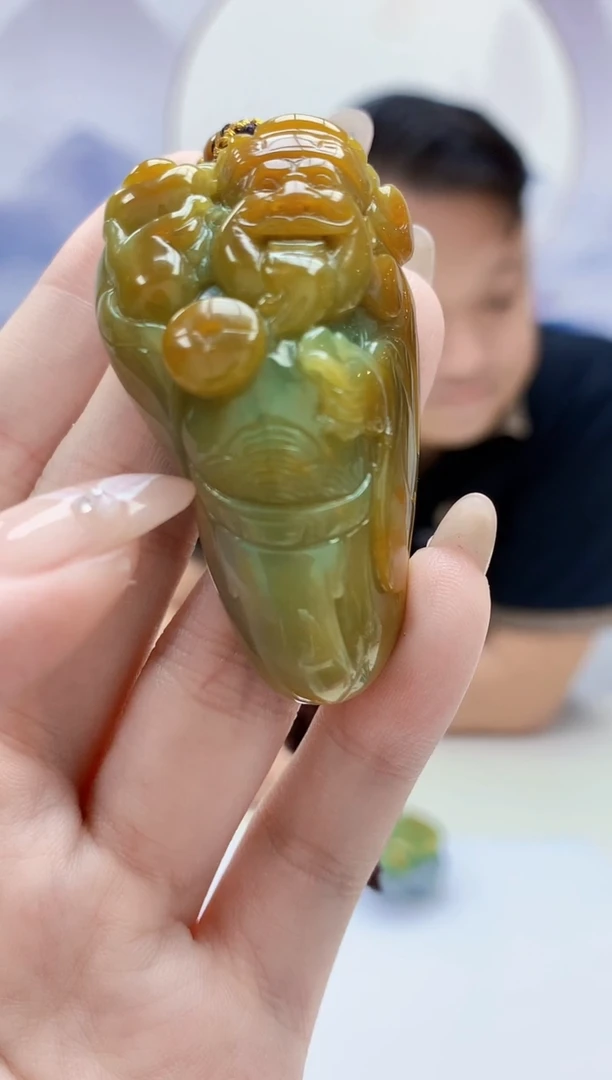 定制翡翠未镶嵌4969jw-毛货挂件85