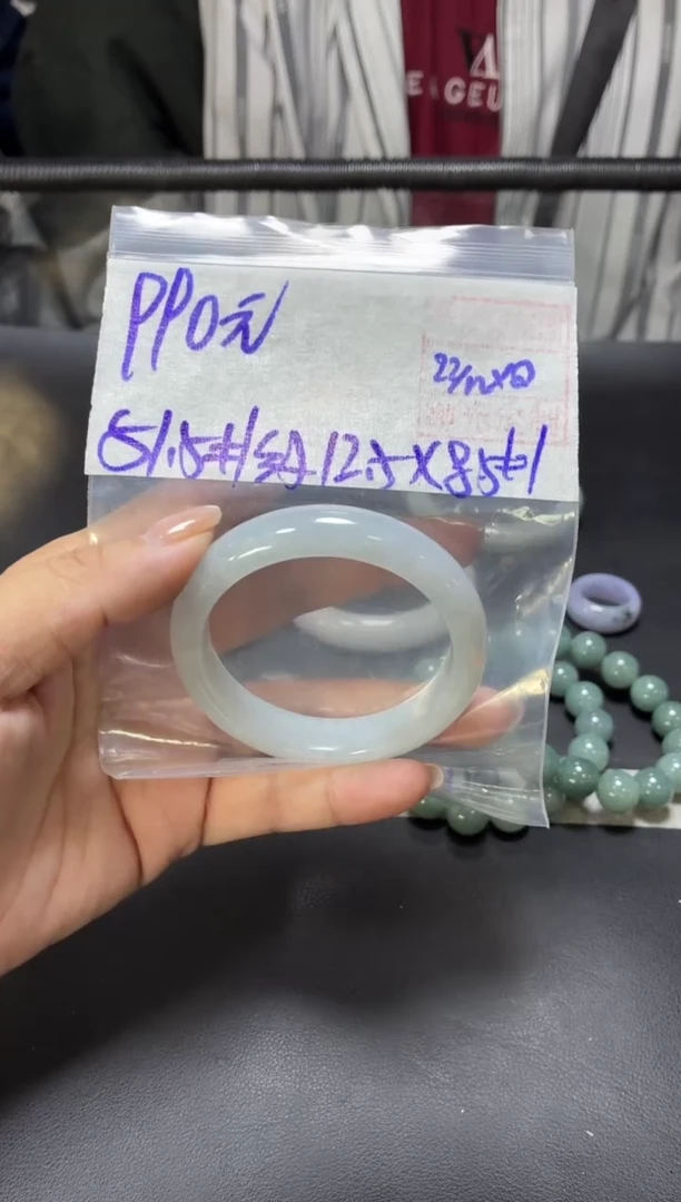 未镶嵌定制翡翠全9手镯51.5#990元 毛货需抛光