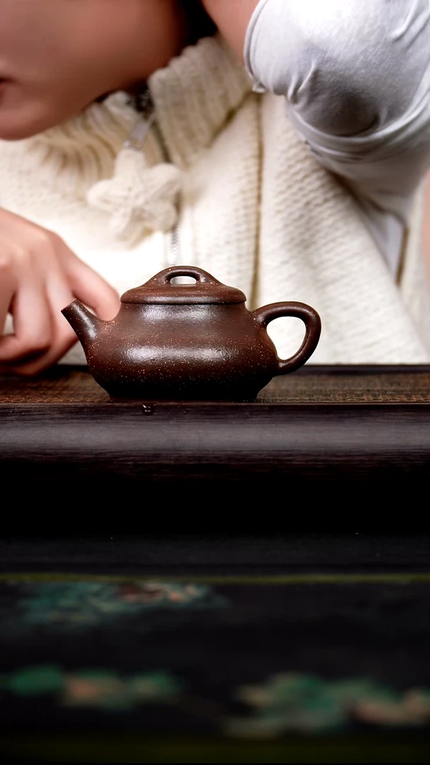 茶壶紫砂天星泥 饮瓢