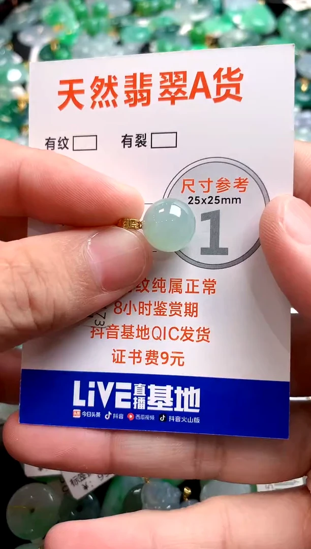 颈饰18K金镶嵌翡翠0315140543