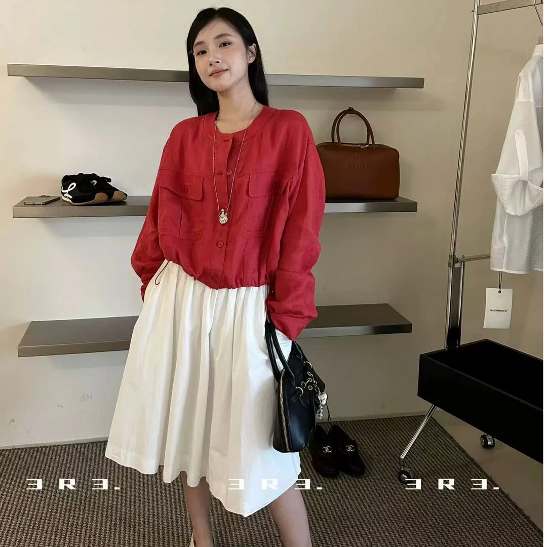 黑屿白/610 休闲风春夏防晒直下摆女短外套薄款小众韩版显瘦开衫