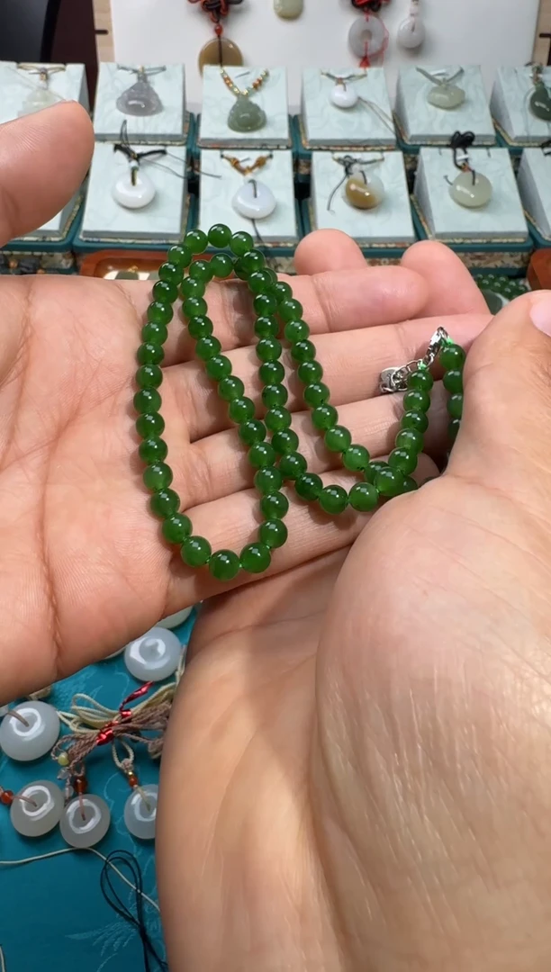 【闪购商品】和田玉颈饰未镶嵌6mm妈妈链