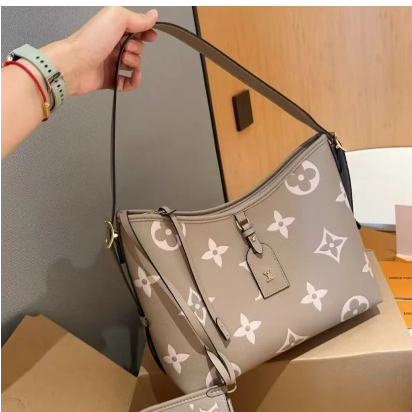 99新 LouisVuitton/路易威登 青奢荟/carryall全皮大象灰/63801