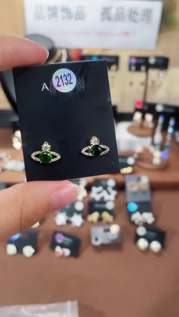 合金925银锆石豆2132