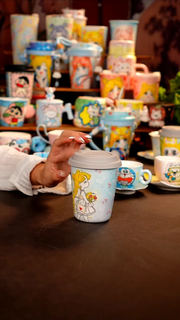 瓷韵手作景德镇手工手绘杯杯